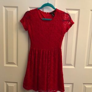 Lace Fit and Flare Dress